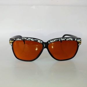 NWT Vintage 90's Lady Fashion Designer Sunglasses (Black/White)